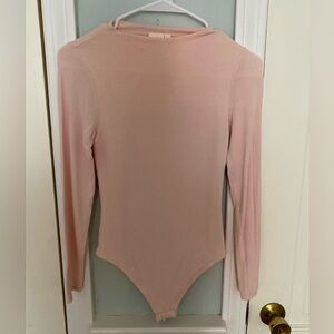 Pink long sleeve body suit  size XS